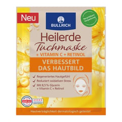 Bullrich Heilerde Tuchmaske + Vitamin C + Retinol