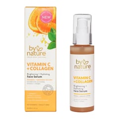 By Nature Brightening Face Serum with Vitamin C + Collagen