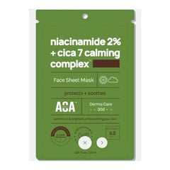 AOA Skin Niacinamide 2% + CICA 7 Calming Complex Sheet Mask