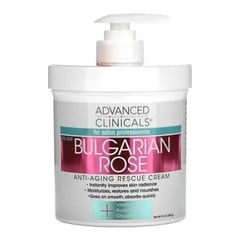 Advanced Clinicals Bulgarian Rose Anti-Aging Rescue Cream
