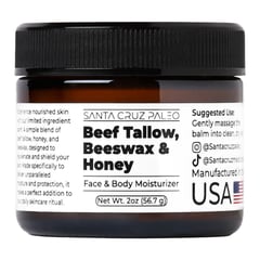 Santa Cruz Paleo Beef Tallow, Beeswax & Honey Moisturizer