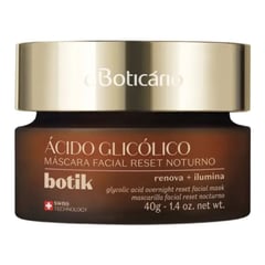O Boticário Máscara Facial Reset Noturno Ácido Glicólico Botik