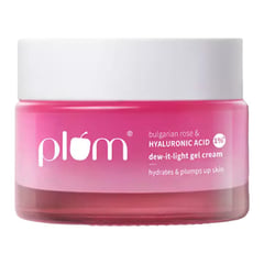 Plum Goodness Bulgarian Rose & 1% Hyaluronic Acid Dew-It-Light Gel Cream