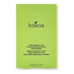 boscia أقنعة جل للعين معززة بالترطيب بالهيالورونيك الثلاثي والشمام