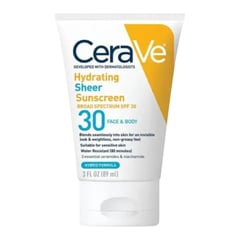 CeraVe Hydrating Sheer Sunscreen Broad Spectrum SPF 30 For Face & Body