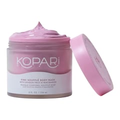 Kopari Pink Soufflé Body Mask with Niacinamide, Kaolin Clay, Dragon Fruit, & Coconut Oil