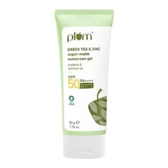 Plum Goodness Green Tea & Zinc Super-Matte Sunscreen Gel SPF 50