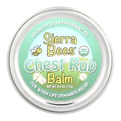 Sierra Bees Chest Rub Balm With Eucalyptus & Peppermint Oil