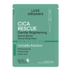 Luxe Organix Cica Rescue Gentle Brightening Serum Boost Tencel Sheet Boost