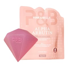 Pink & Belle Alpha Arbutin 15x Whitening Soap