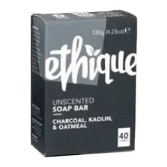Ethique Unscented Charcoal, Kaolin, & Oatmeal Soap Bar
