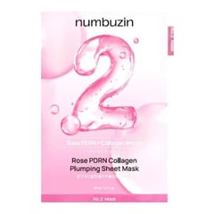 Numbuzin No.2 Rose PDRN Collagen Plumping Sheet Mask