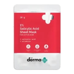 The Derma Co 1% Salicylic Acid Sheet Mask