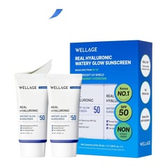 Wellage Real Hyaluronic Watery Glow Sunscreen SPF 50