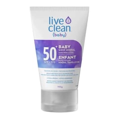 Live Clean Baby Sheer Mineral Sunscreen Lotion SPF 50+