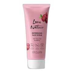 Oriflame Love Nature Refreshing Face Scrub With Upcycled Cranberry