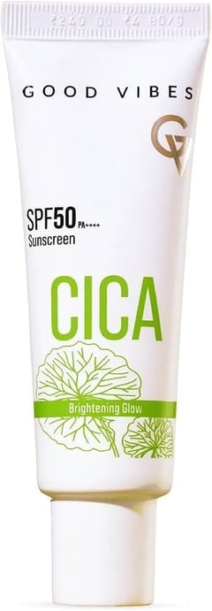 굿 바이브스 시카 브라이트닝 글로우 선스크린 SPF50 PA++++