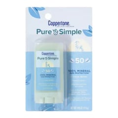 Coppertone Pure And Simple Mineral Sunscreen Stick SPF 50