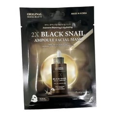 Original Derma Beauty 2X Black Snail Ampoule Facial Mask