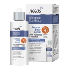 Needs Hidratação Equilibrada Protetor Solar Facial SPF 70