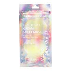 Global Beauty Care Glass Skin Glow Niacinamide Cream Sheet Mask