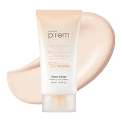 Make p:rem Glow Beige Tone Up Sun Cream SPF 50