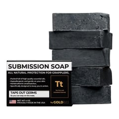 Gold BJJ Submission Soap - Activated Charcoal with Tea Tree