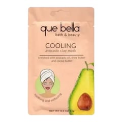 Que Bella Cooling Avocado Clay Mask Facial Treatment