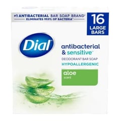 Dial Antibacterial & Sensitive Aloe Scent Deodorant Bar Soap