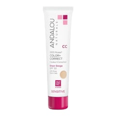 Andalou Naturals Sensitive 1000 Roses CC Color + Correct SPF 30