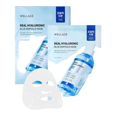 Wellage Real Hyaluronic Blue Ampoule Mask