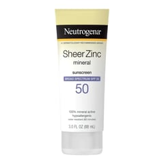 Neutrogena Sheer Zinc Mineral Sunscreen Lotion SPF 50