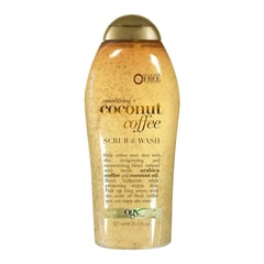 OGX Beauty مقشّر الجسم المنعّم + جوز الهند والقهوة مع قهوة أرابيكا وزيت جوز الهند