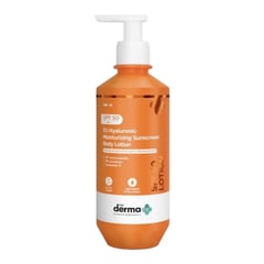 The Derma Co 1% Hyaluronic Moisturizing Sunscreen Body Lotion SPF 50