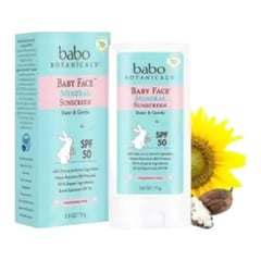 babo botanicals Baby Face Mineral Sunscreen Stick SPF 50