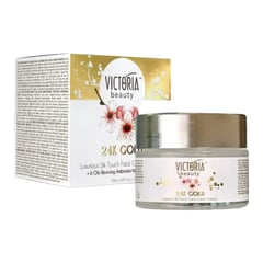 Victoria Beauty كريم الوجه الفاخر بملمس الحرير ثيرابي 24K Gold