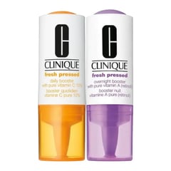 Clinique Fresh Pressed Clinical™ Daily + Overnight Boosters with Pure Vitamin C 10% + A (Retinol)