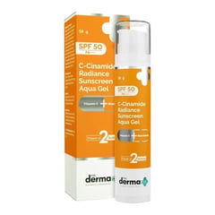 The Derma Co C-Cinamide Radiance Sunscreen Aqua Gel SPF 50