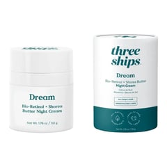 Three Ships Beauty كريم Dream Bio-Retinol الليلي + زبدة Shorea