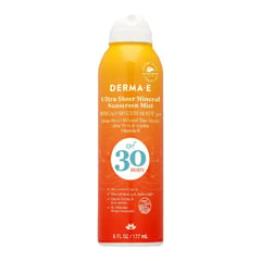 Derma E Ultra Sheer Mineral Body Sunscreen Mist SPF 30