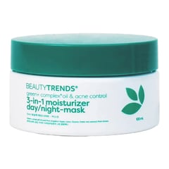 Beautytrends Green+ Complex Oil & Acne Control 3 في 1 مرطّب وقناع نهاري/ليلي