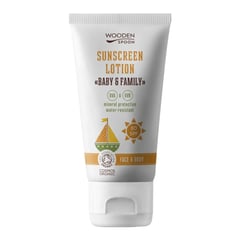 Wooden Spoon Sunscreen Lotion Baby & Family SPF 30