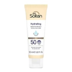 Boots Soltan Hydrating Sensitive Protect Facial Sun Care Cream SPF 50