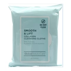 Global Beauty Care Smooth & Lift Collagen Cleansing Cloths
