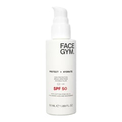 Face Gym Protect + Hydrate Broad Spectrum Invisible Fluid SPF 50