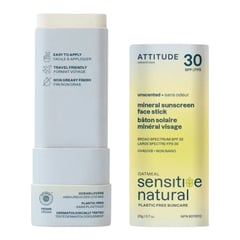 ATTITUDE Sensitive Natural Mineral Sunscreen Face Stick SPF 30
