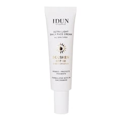 Idun Minerals Ultra Light Daily Face Cream Solsken SPF 50