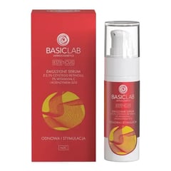 BasicLab Emulsion Serum with 0.3% Pure Retinol, 3% Vitamin C and Coenzyme Q10
