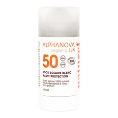 Alphanova Stick Solaire Blanc Haute Protection SPF 50