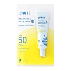 Plum Goodness 2% Niacinamide & Rice Water SPF 50 PA+++ Hybrid Sunscreen